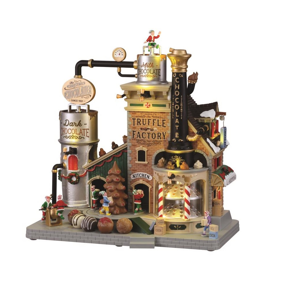 Lemax 15805 Christmas Chocolatier Truffle Factory Christmas Village, Multicolored