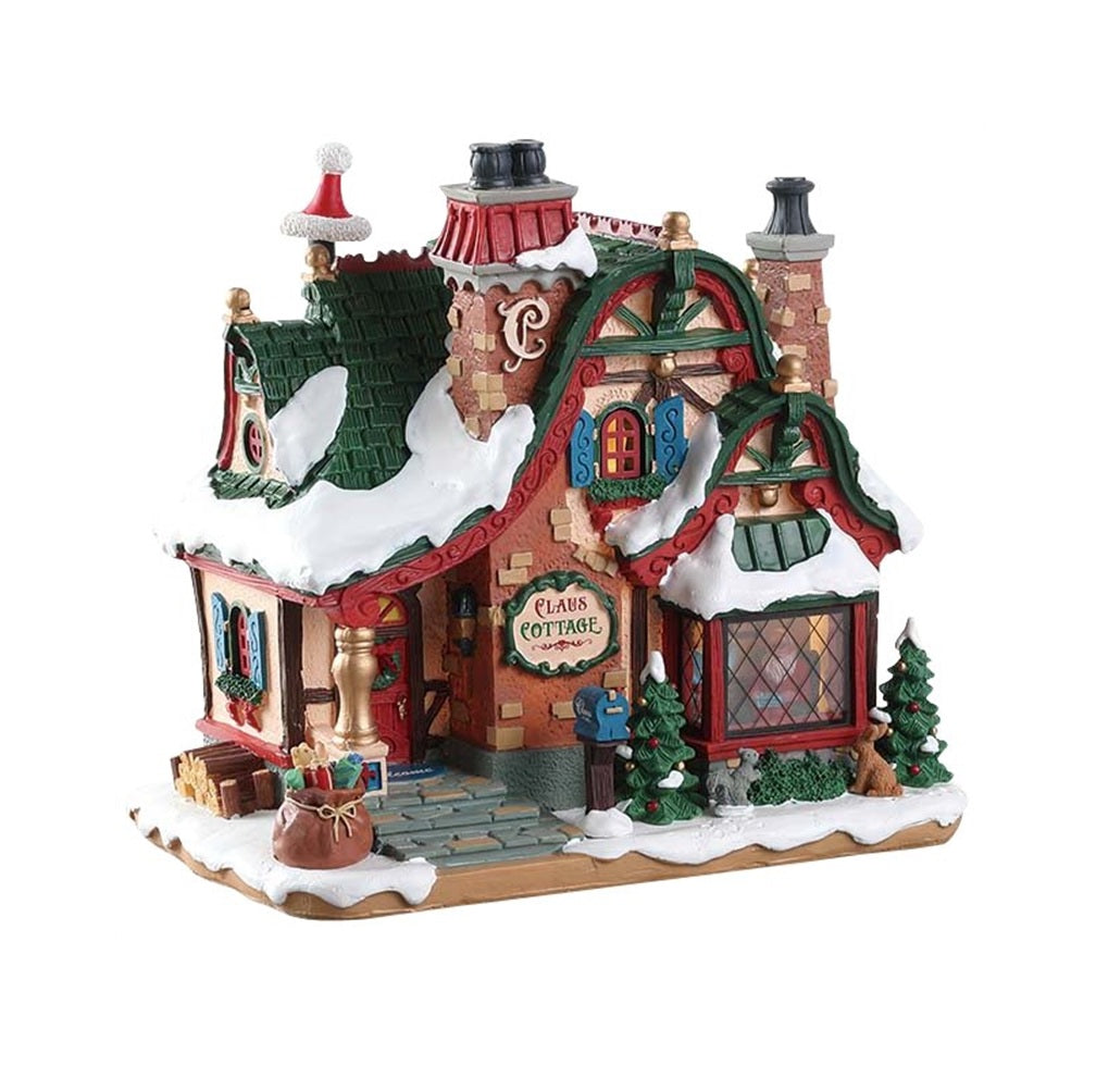 Lemax 75292 Christmas Lighted Building The Claus Cottage, Polyresin