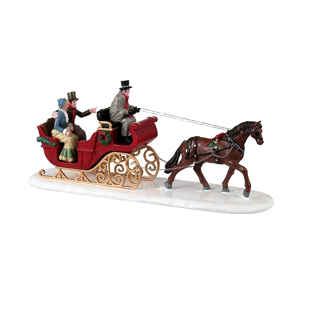 Lemax 33620 Christmas Scenic Sleigh Ride, Resin