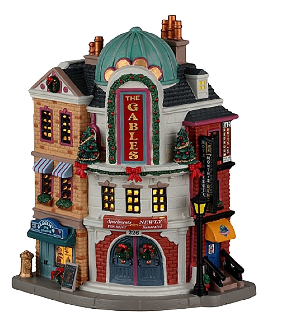 Lemax 25879 Christmas The Gables Apartment, Porcelain