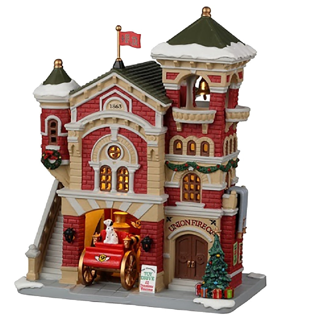 Lemax 25885 Christmas Union Fire Company, Porcelain