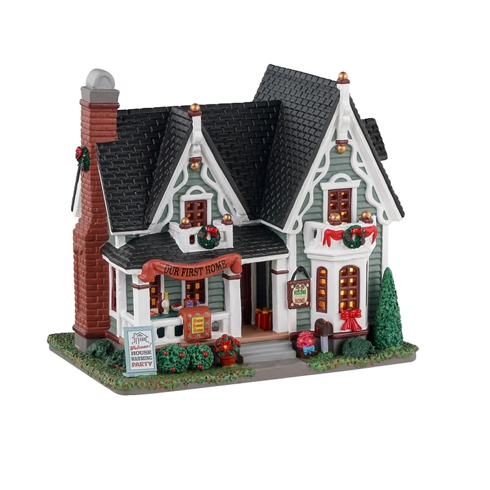 Lemax 35040 Christmas Village House Warming, Porcelain