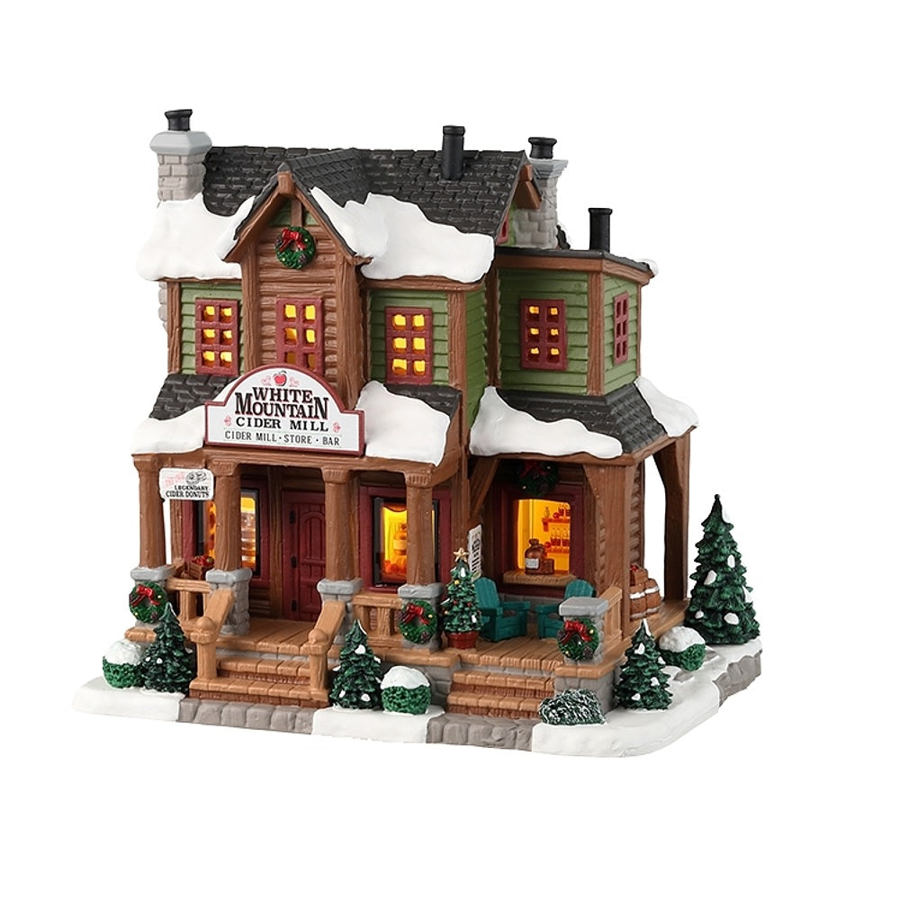 Lemax 35071 Christmas Village White Mountain Cider Mill, Porcelain