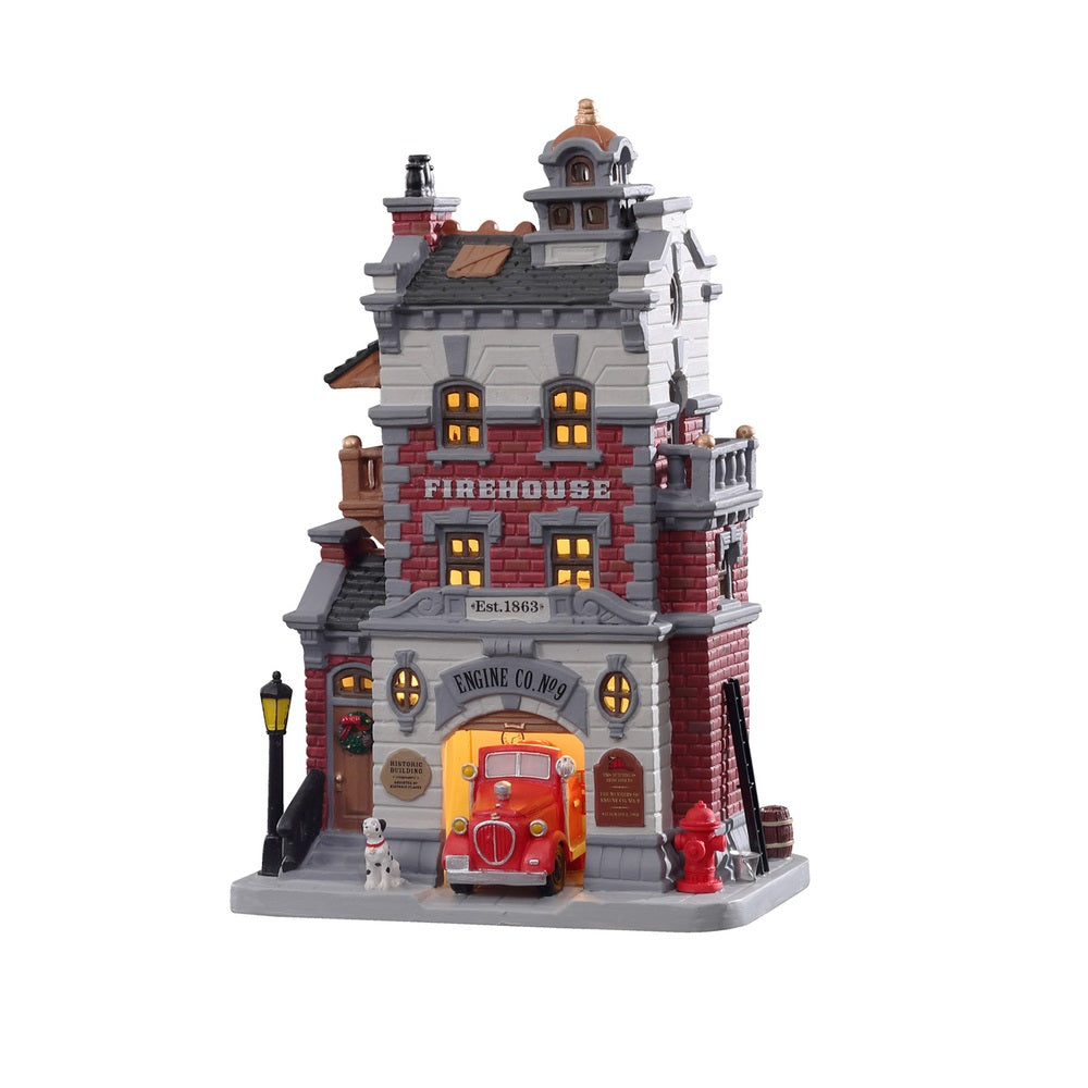 Lemax 15769 Firehouse Engine Co. No. 9 Christmas Village, Multicolor