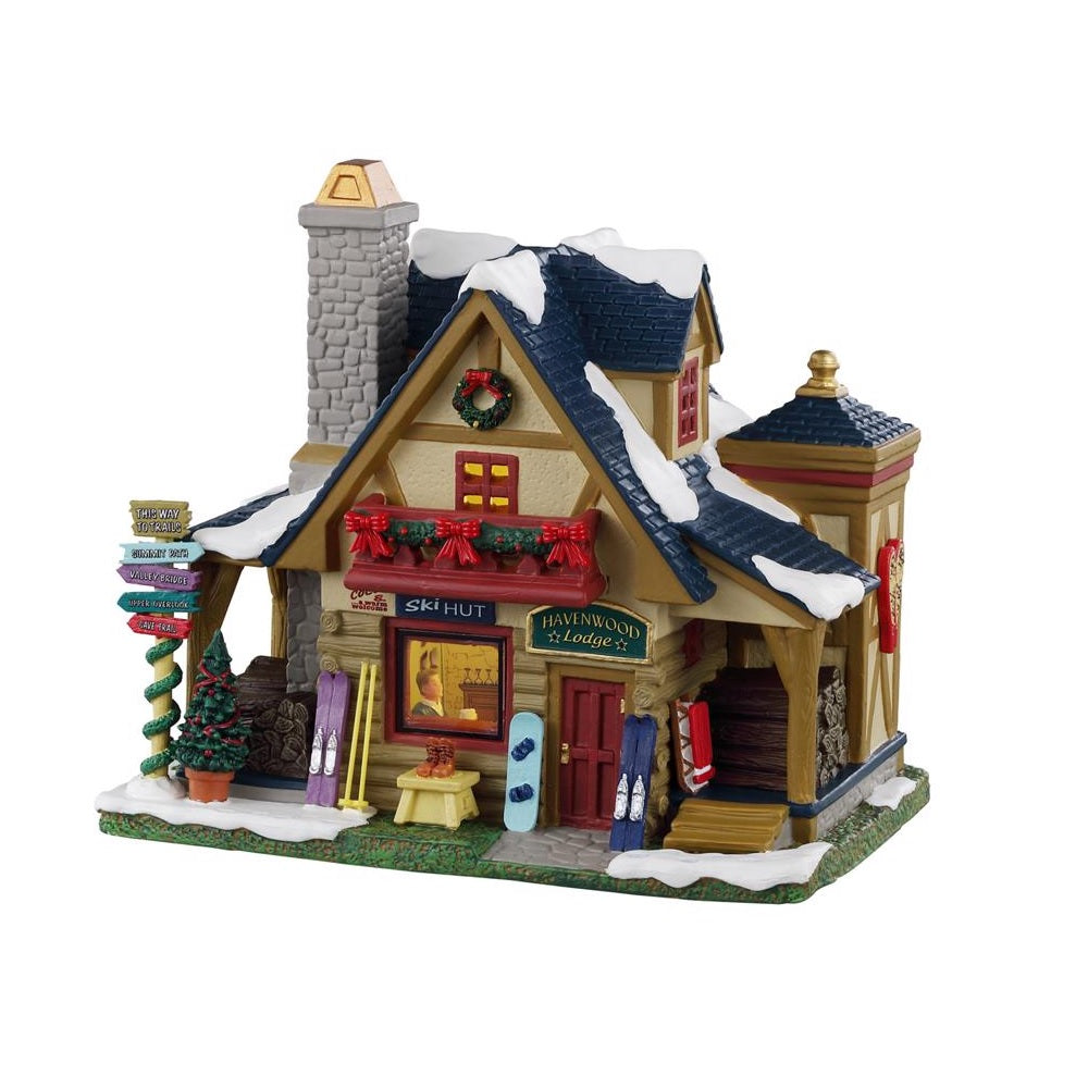 Lemax 35047 Havenwood Lodge Christmas Village, Multicolored