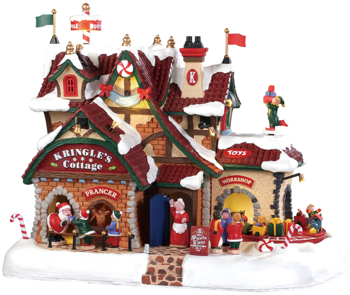 Lemax 95462 Kringle's Cottage Christmas Village Building, Multicolored