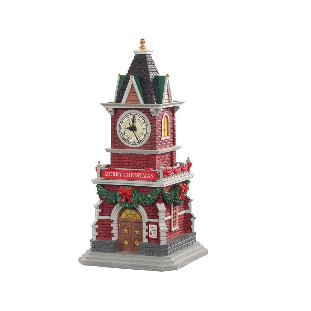 Lemax 05679 Tannenbaum Clock Tower Christmas Village, Multicolor