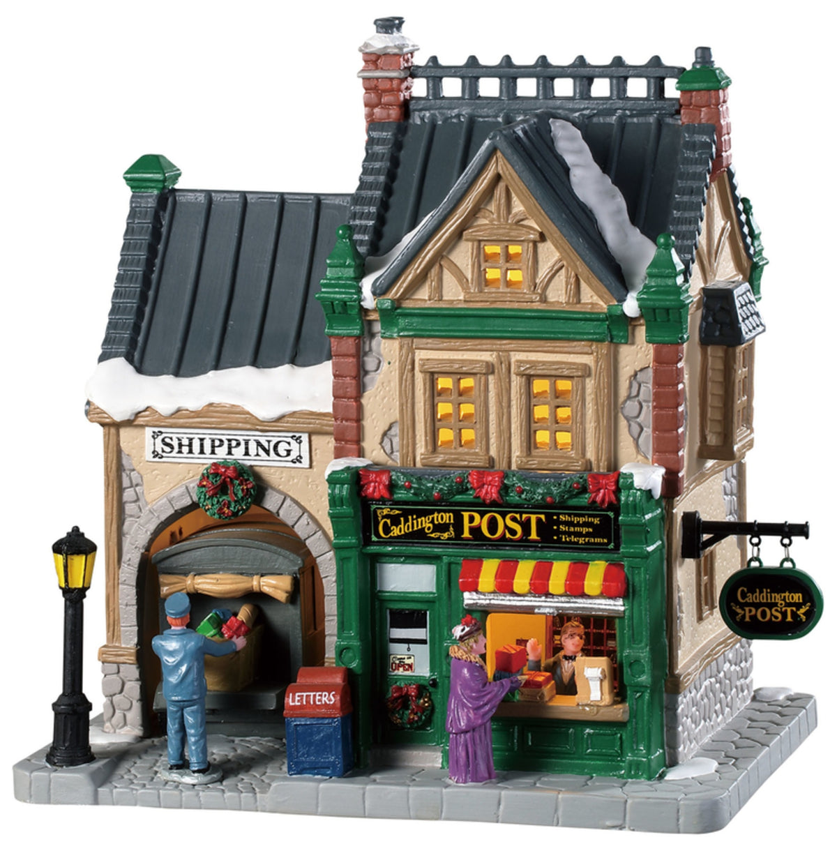 Lemax 85364 The Caddington Post Christmas Village Building, Multicolored