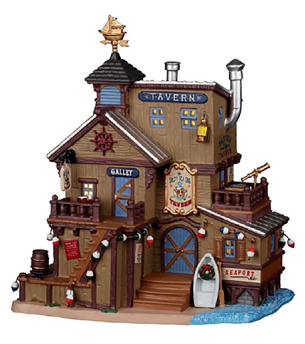 Lemax 25907 The Salty Sea Dog Christmas Tavern, Porcelain