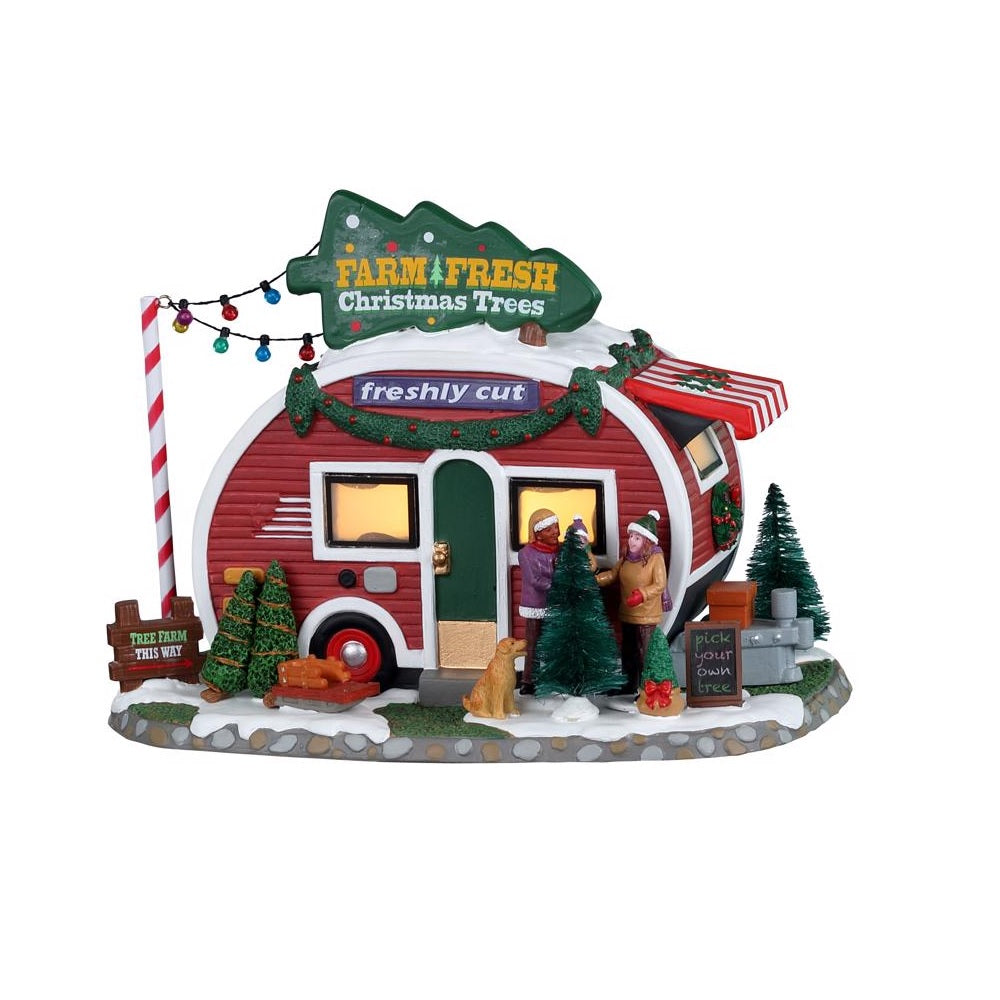 Lemax 25928 Vail Village Farm Fresh Christmas Trees Village, Multicolored