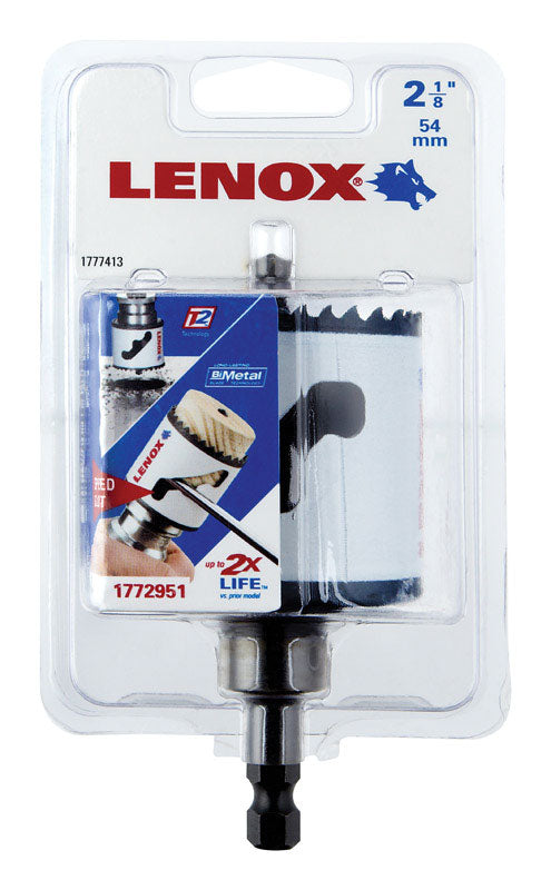 Lenox 1772951 Speed Slot Bi-Metal Hole Saw, 2-1/8 in