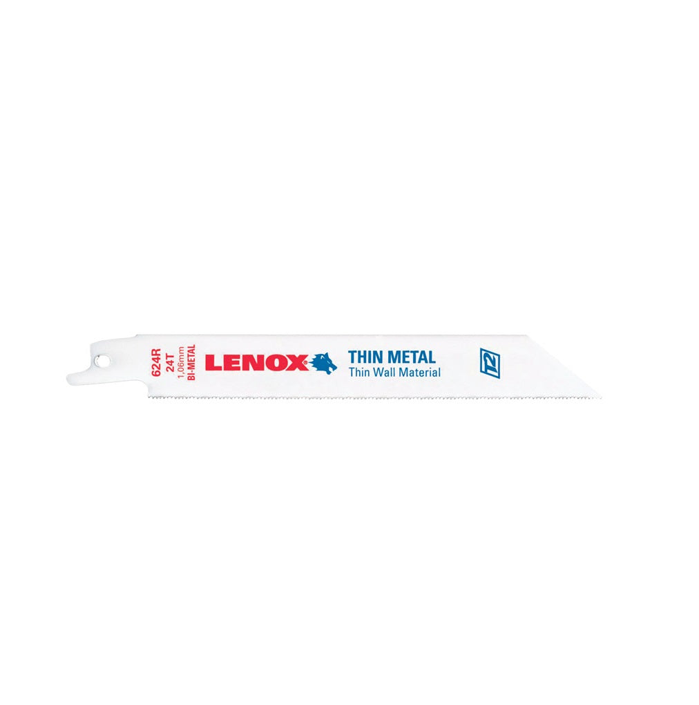 Lenox 22757OSB624R Bi-Metal Reciprocating Saw Blade, 24 TPI, 6 in