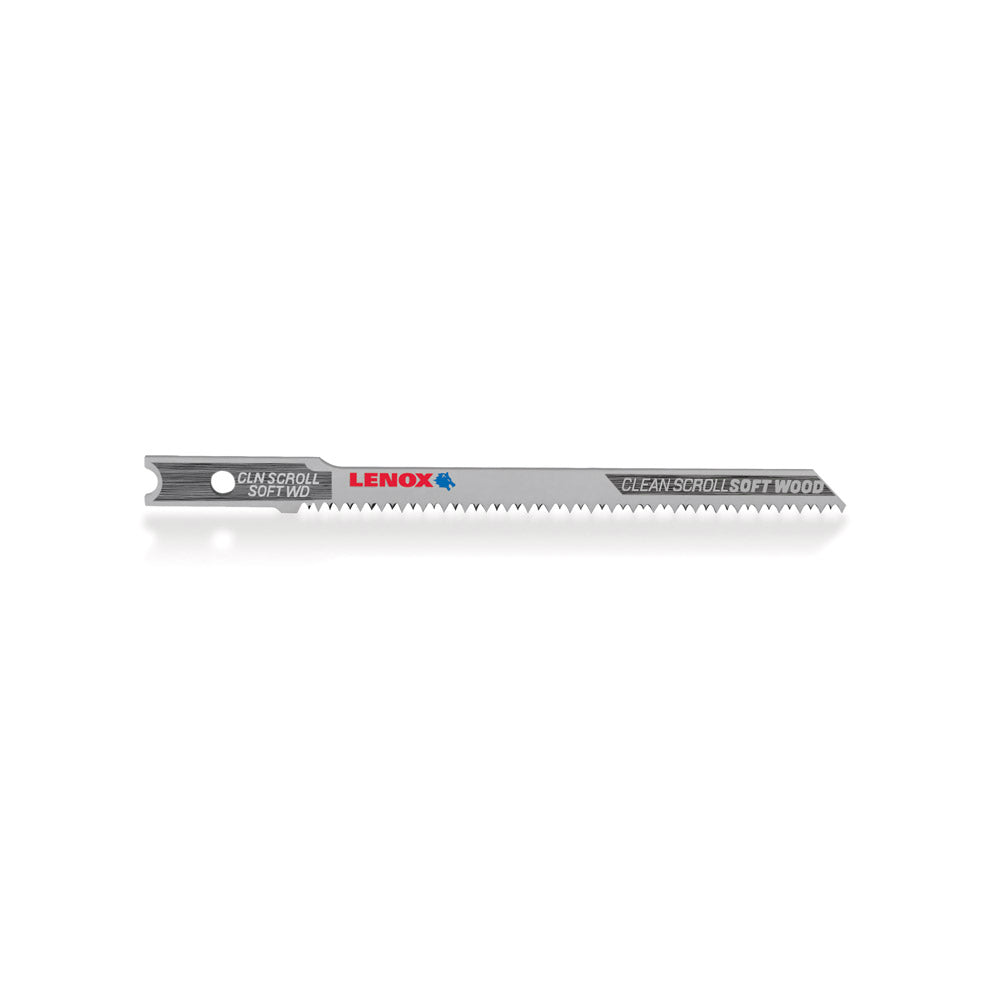 Lenox 1991404 Metal U-Shank Clean Scroll Jig Saw Blade, 20 TPI