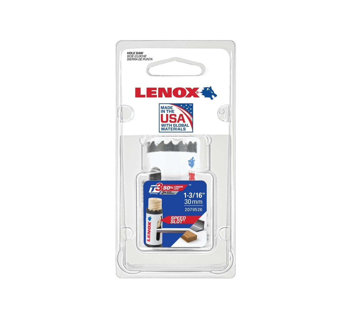 Lenox 2079526 Speed Slot Bi-Metal Hole Saw, 1-3/16 in
