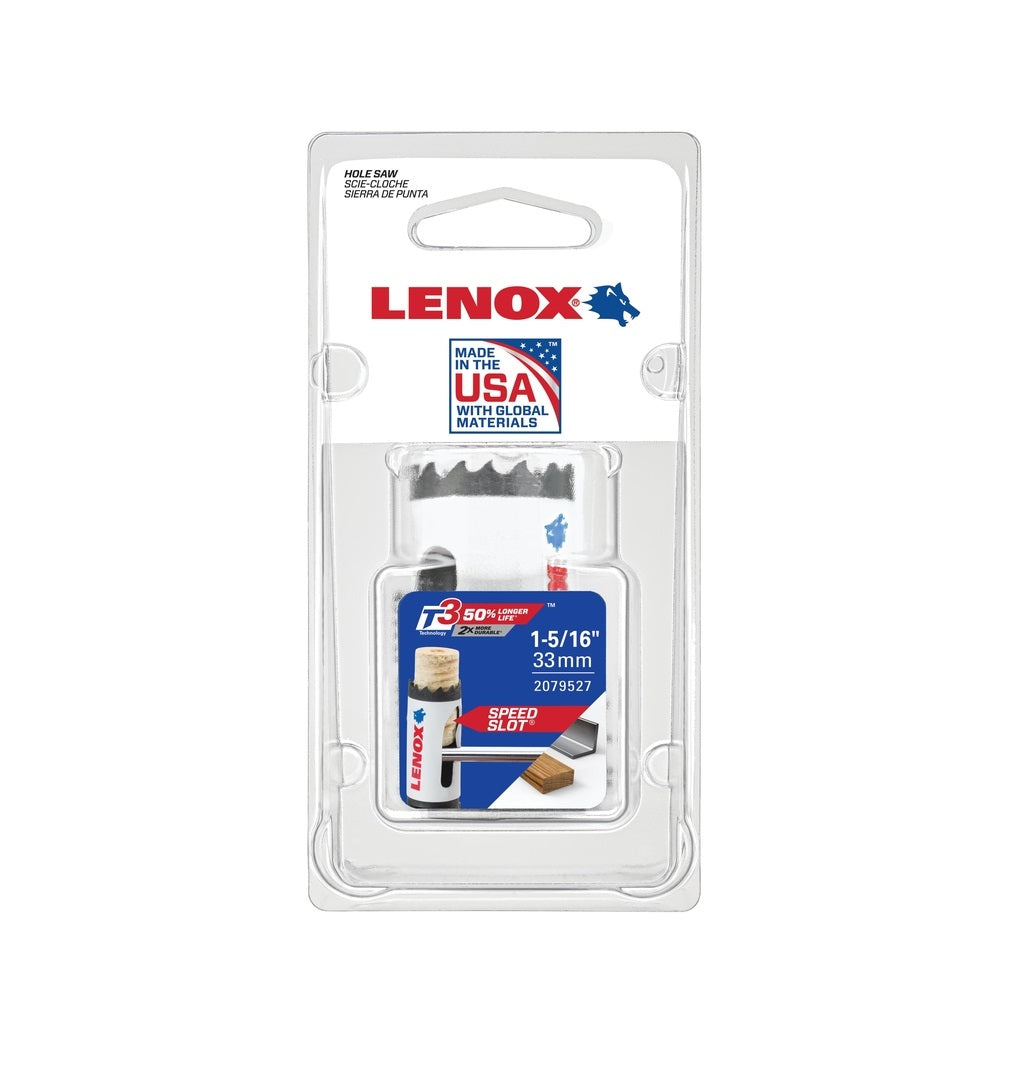 Lenox 2079527 Speed Slot Bi-Metal Hole Saw, 1-5/16 in