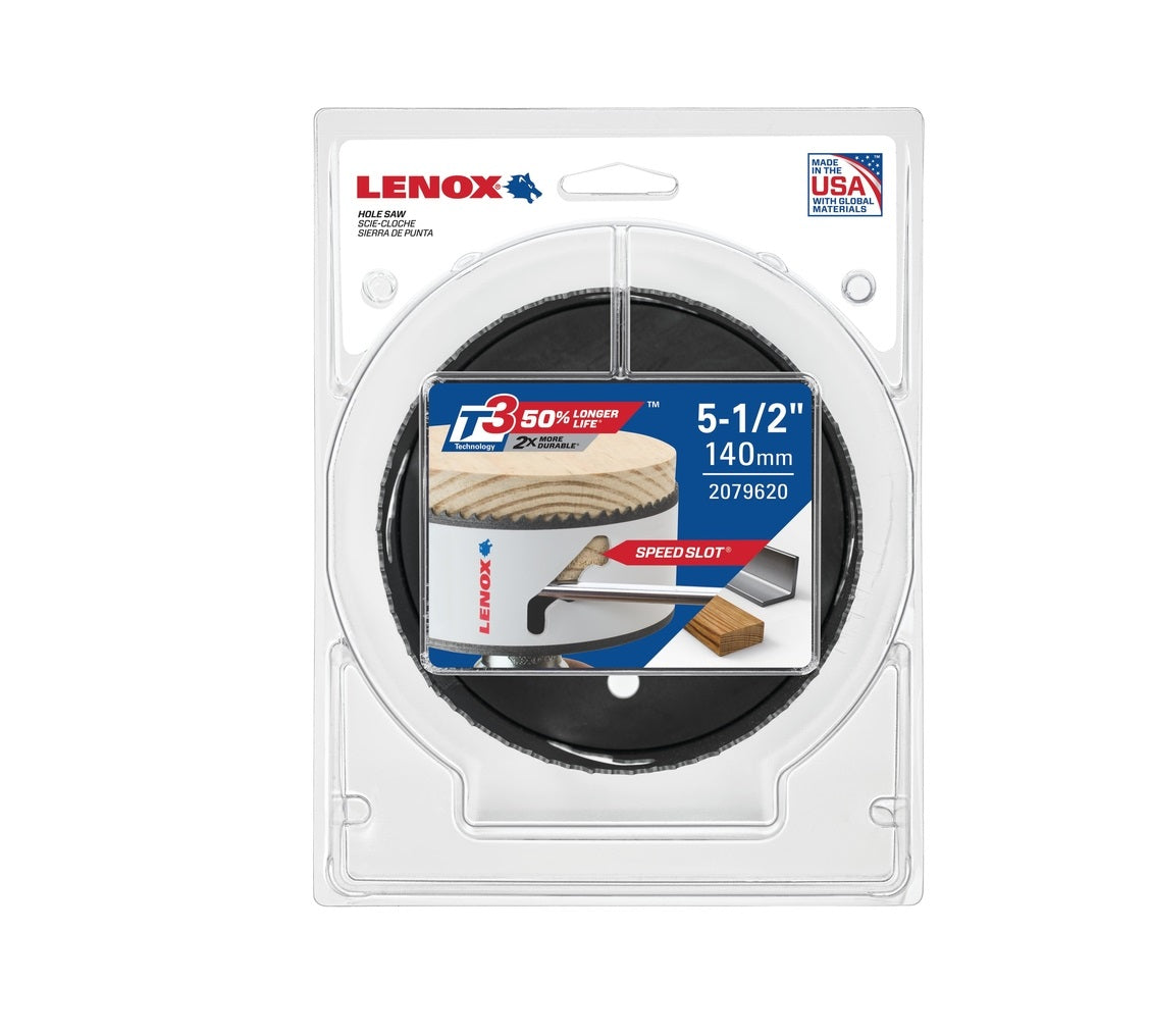 Lenox 2079620 Speed Slot Bi-Metal Hole Saw, 5-1/2 in