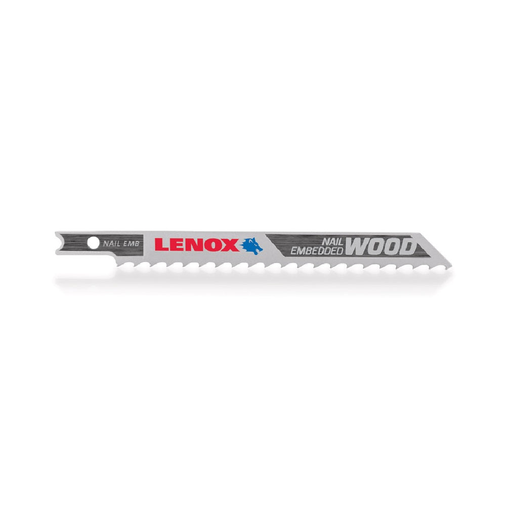 Lenox 1991409 U-Shank General Purpose Jig Saw Blade, 4" x 3/8", Pack-3