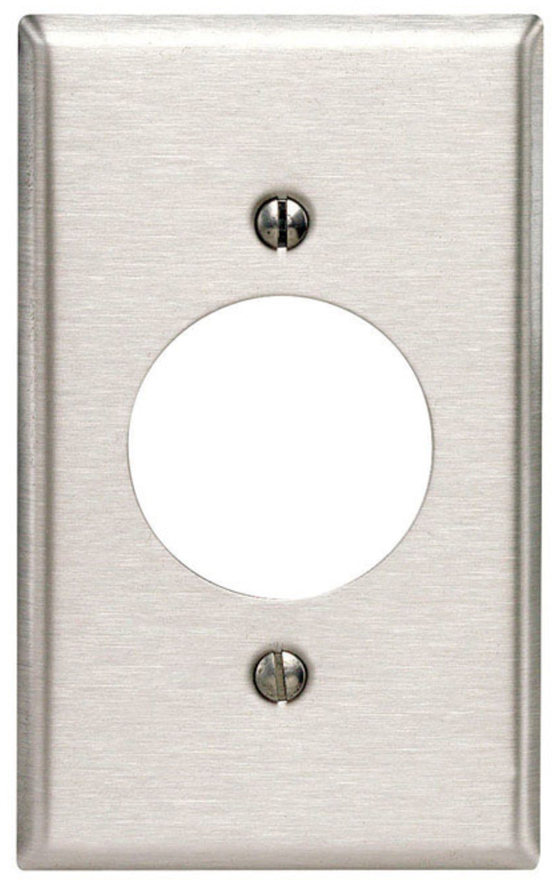 Leviton 84020-040 Commercial Outlet Wall Plate, Silver