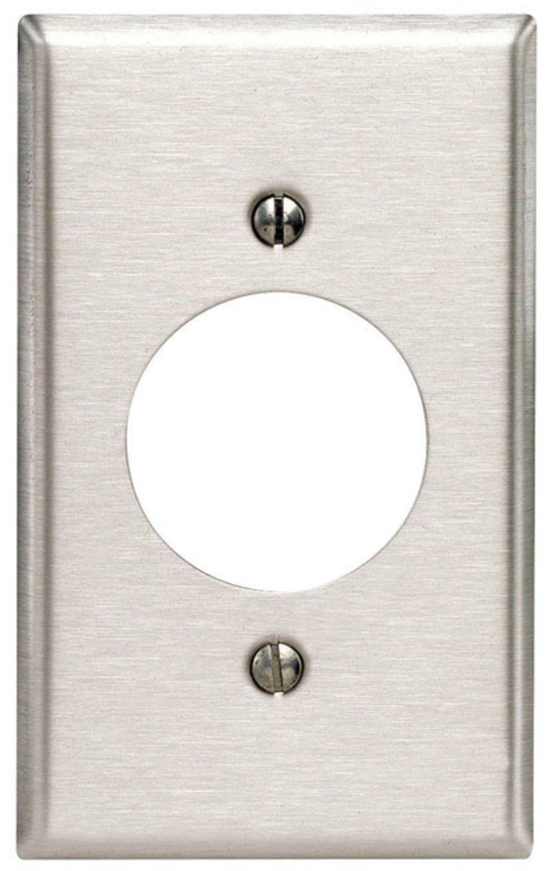 Leviton 84020-040 Commercial Outlet Wall Plate, Silver