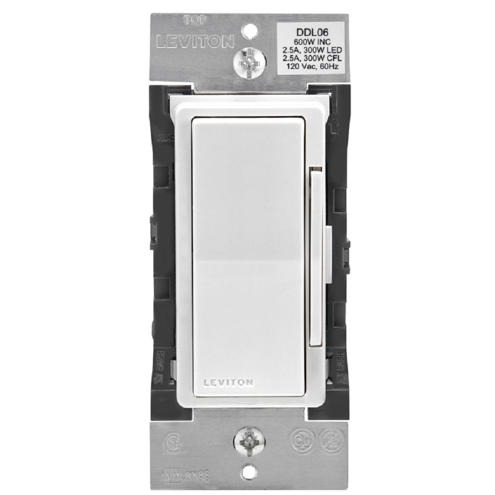 Leviton DDL06-B1W Decora Bluetooth Dimmer, White