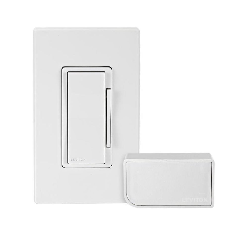 Leviton DNKIT-1RW Decora Dimmer Switch With Remote Control & Smart Bridge, White