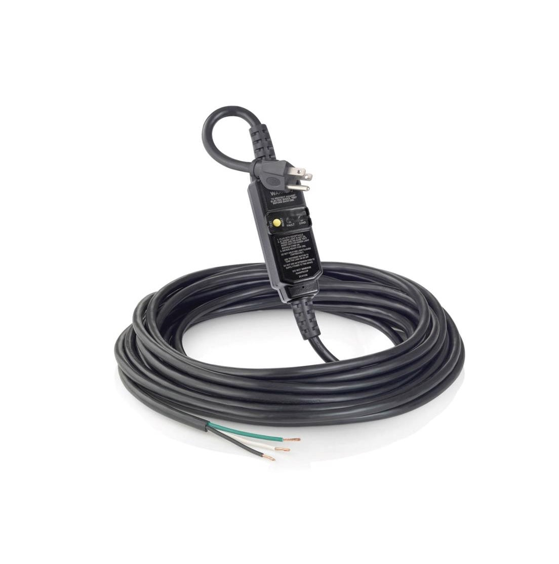 Leviton GSCA1-37E Outdoor Extension Cord, 14/3 SJTW, Black