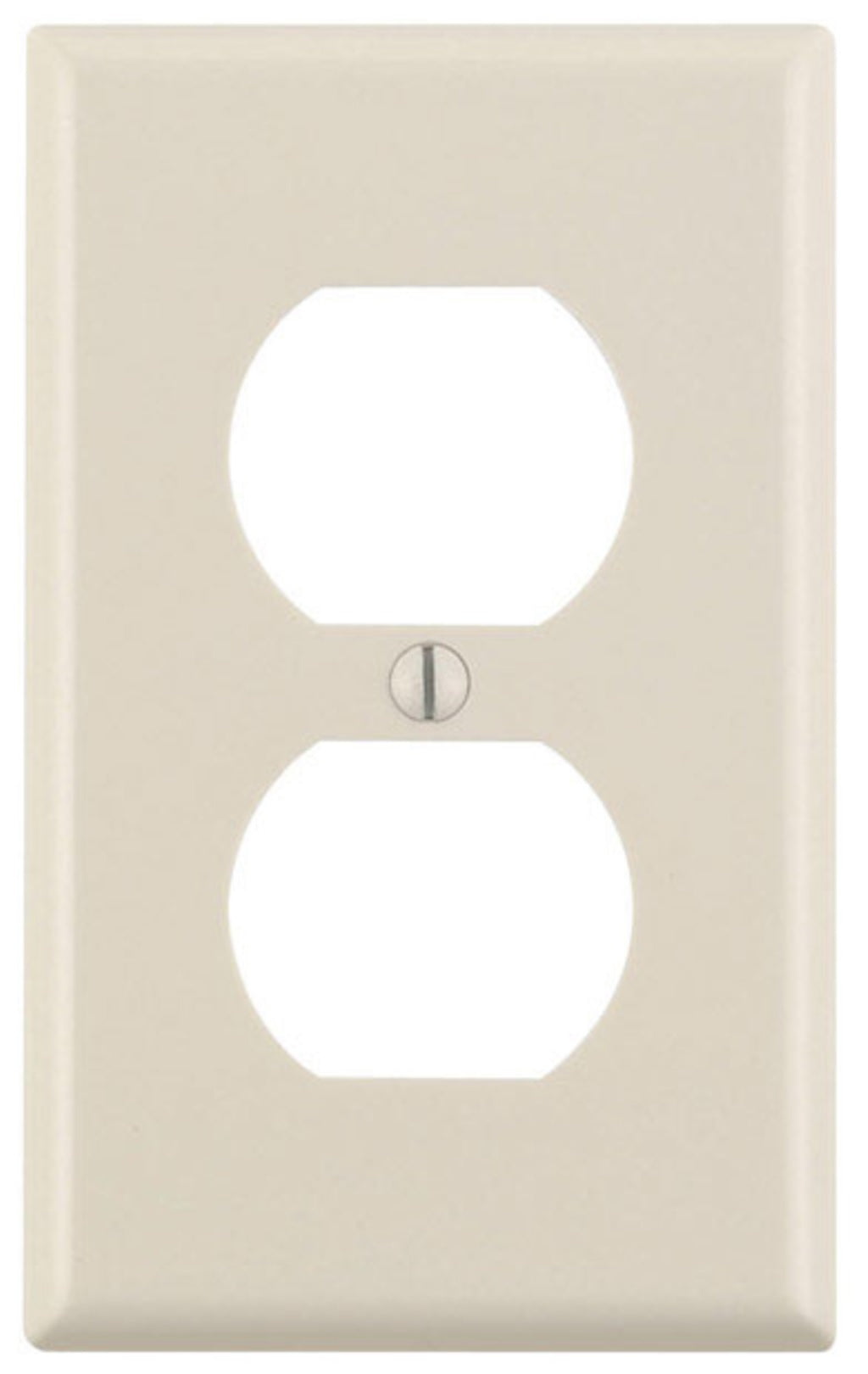 Leviton 78003-TMP Duplex Outlet Wall Plate, Almond