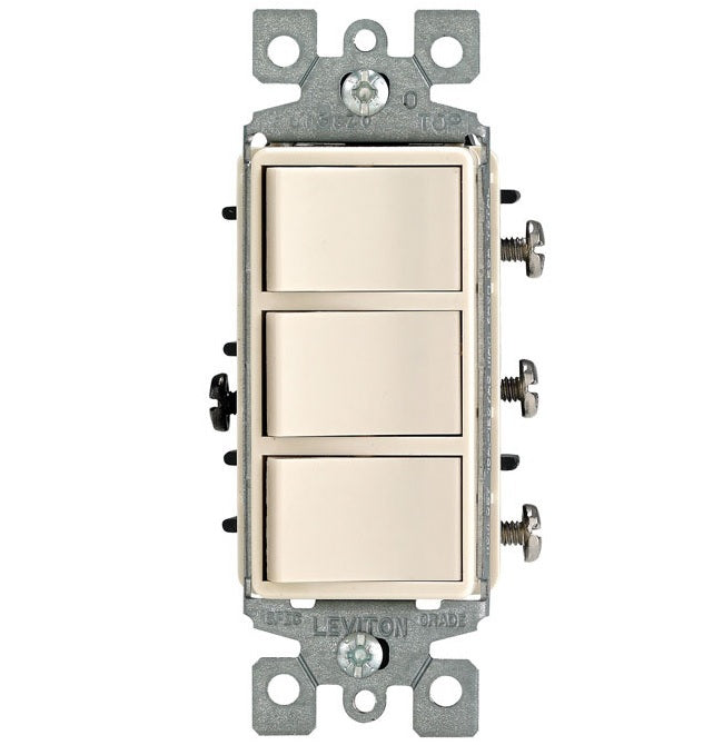 Decora Triple Combination Switch, 15 Amp, shop electrical repair tools ...