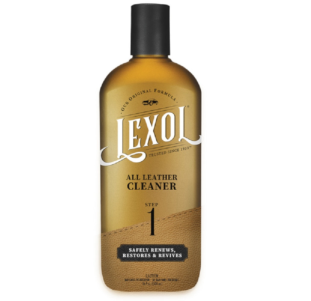 Lexol LXBCL16 Step 1 Leather Cleaner, 16.9 Oz, Liquid