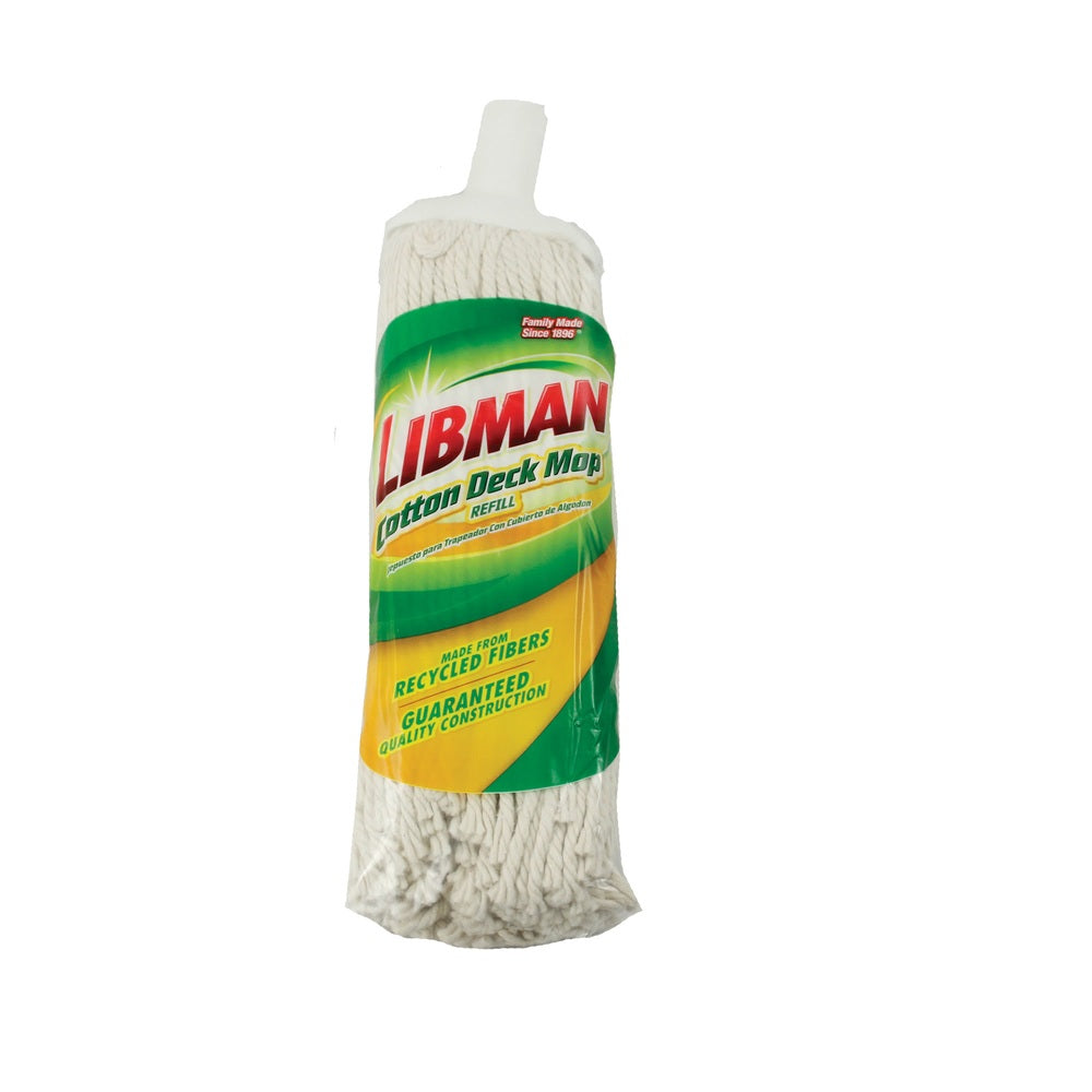 Libman 90 Deck Mop Refill, Cotton