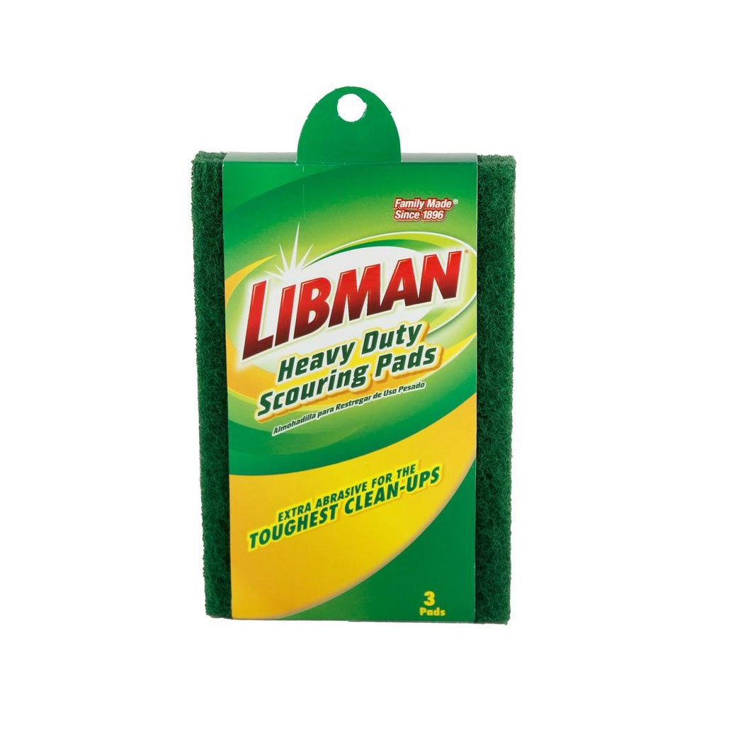 Libman 66 Heavy Duty Scouring Pad, Synthetic Fiberse