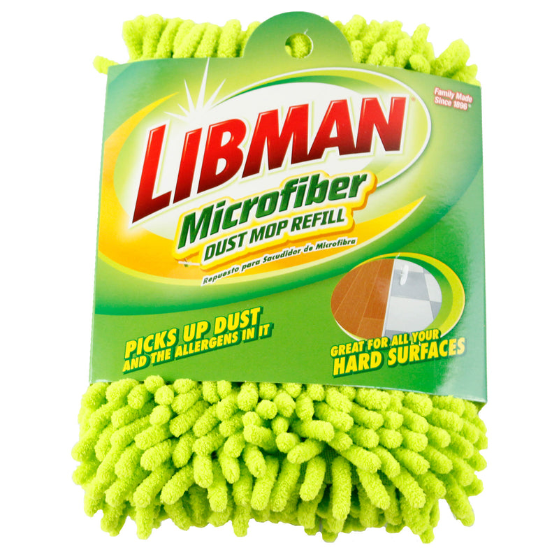 Libman 196 Microfiber Dust Mop Refill, 6.5" W x 18.5" L