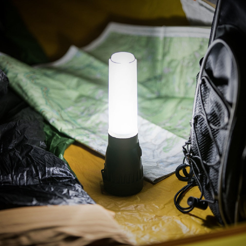 Life Gear 41-3744 AR Tech LED Flashlight Lantern, Black/White