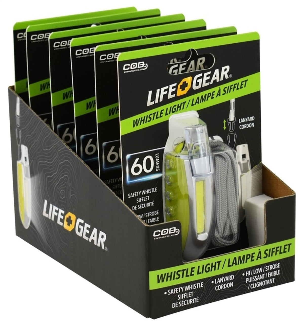 Life+Gear 41-3945 Adventure Whistle Light, 60 lumen
