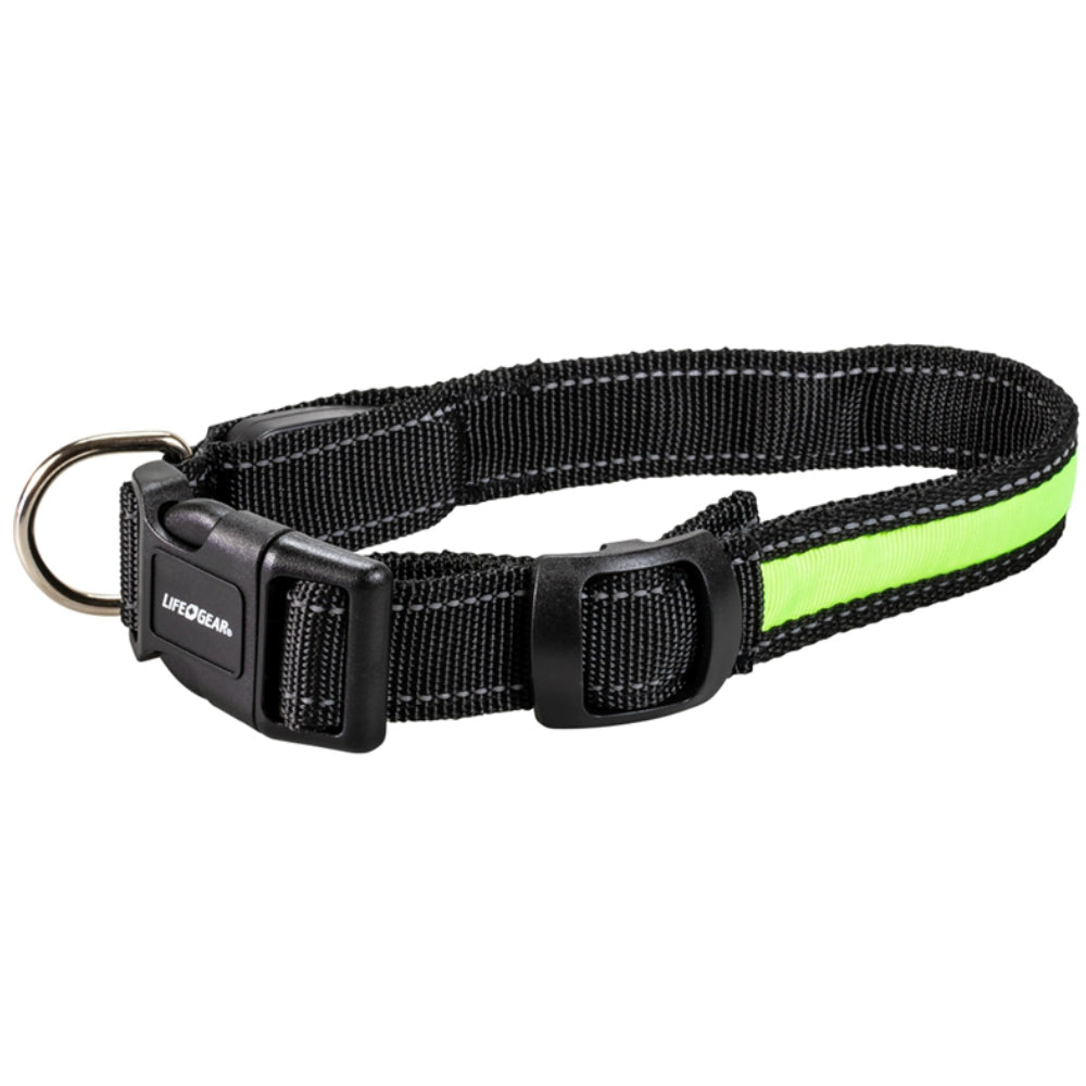 Life+Gear 41-3949 Rechargeable Glow Dog Collar, Medium