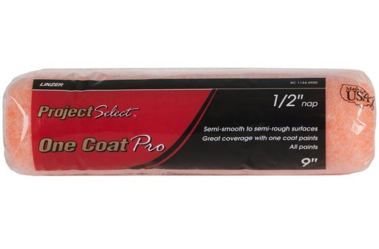 Linzer RC1144 Project Select Paint Roller Cover, 9" L x 1/2"