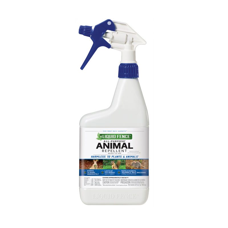 Liquid Fence HG-65007 All Purpose Animal Repellent Spray, 32 Oz