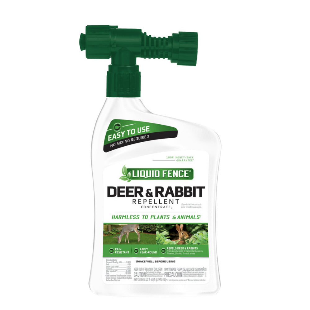 Liquid Fence HG-75044 Animal Repellent Liquid For Deer and Rabbits, 32 oz