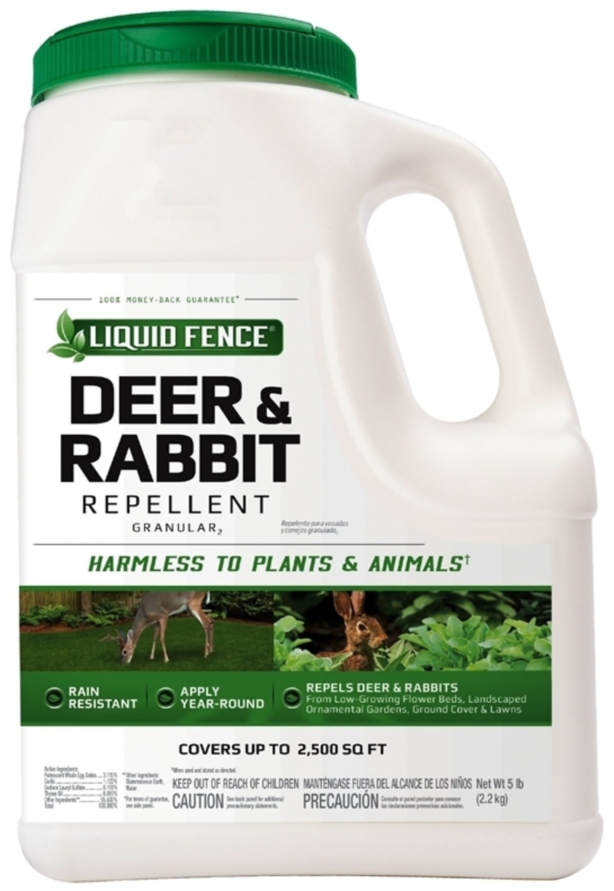Liquid Fence HG-72654 Deer & Rabbit Repellent, 5 Lbs