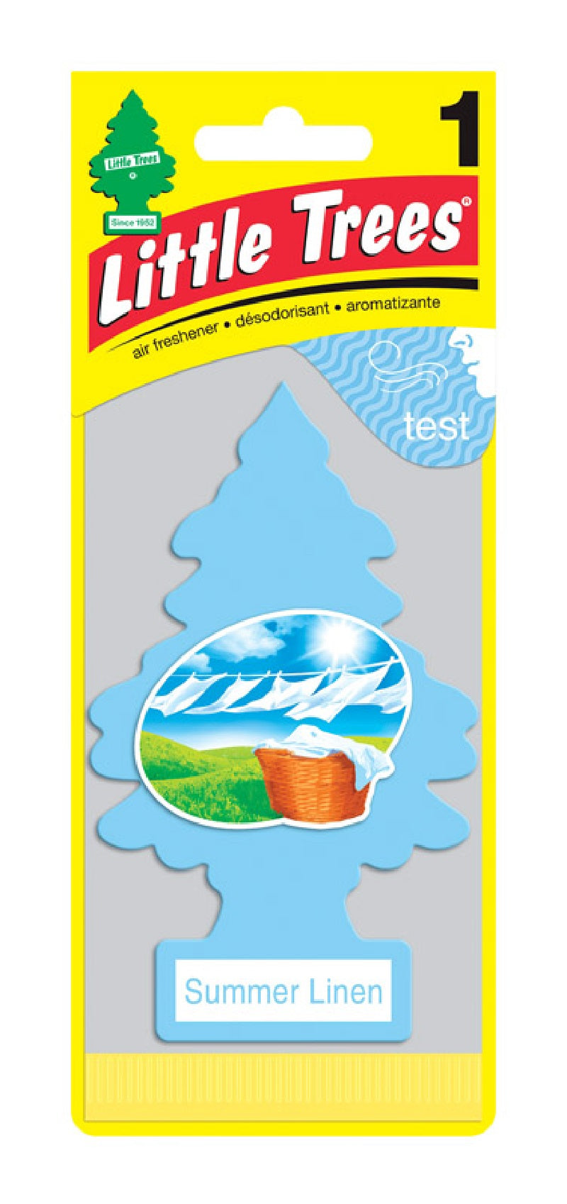 Little Trees U1P-10574 Car Air Freshener, Summer Linen