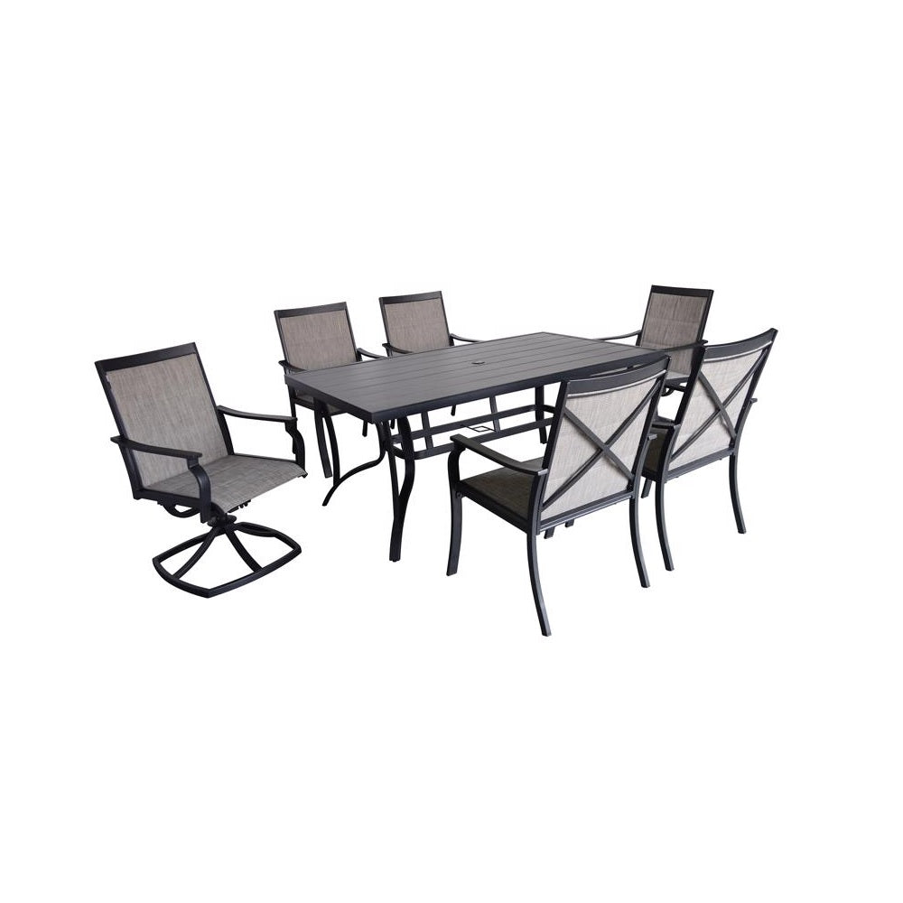 Living Accents ACE24350 Clark Casual Dining Set, Steel