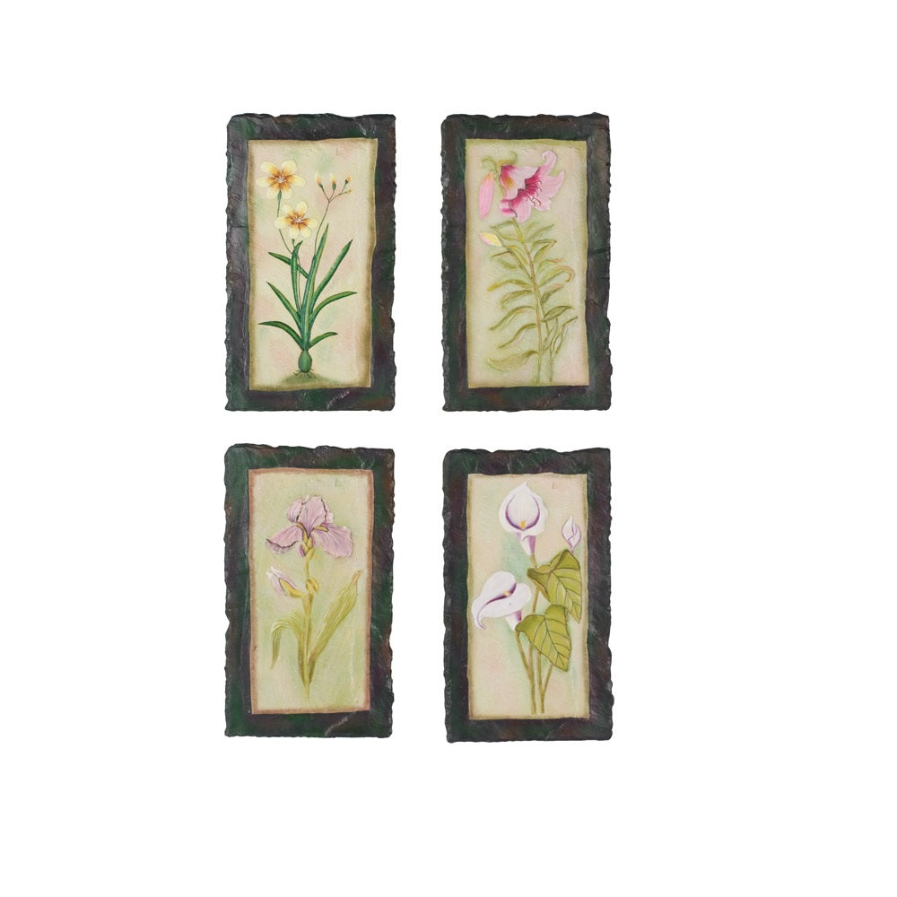 Living Accents DE2306 Floral Wall Plaque, 8 Inch x 16 Inch x .4 Inch