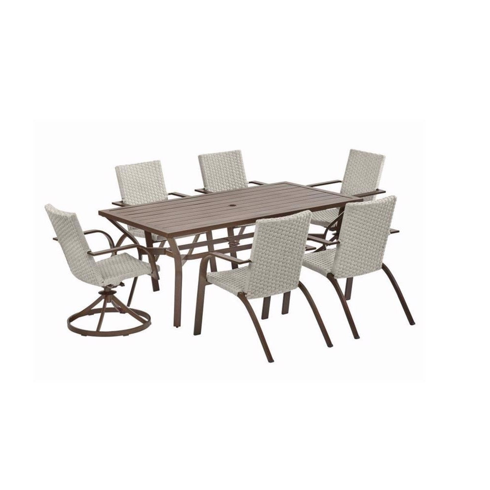 Living Accents S7-AFK02900 Oak Park Dining Set, Aluminum