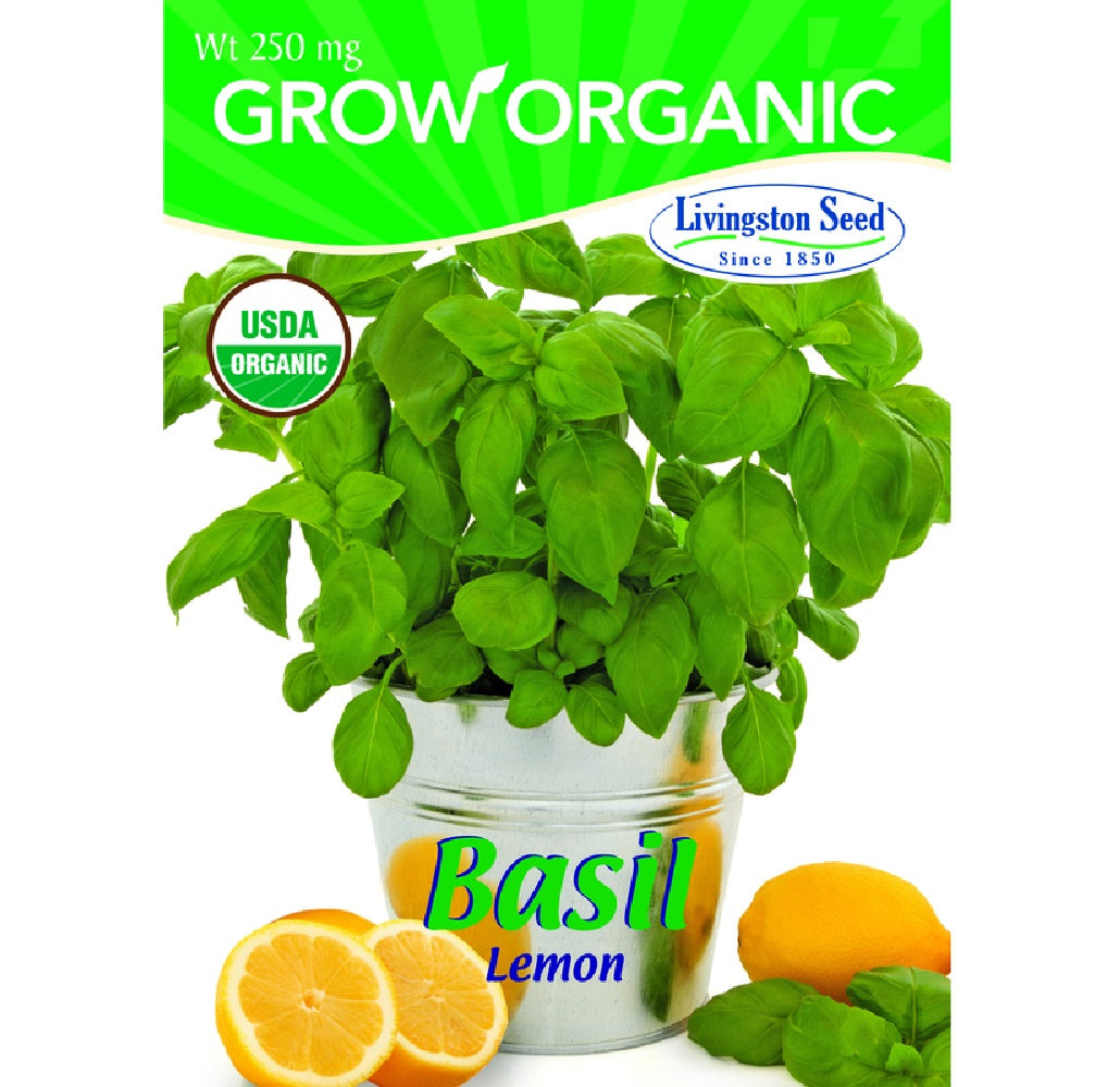 Livingston Seed Y7010 Basil Lemon Plantation Herb, 250mg