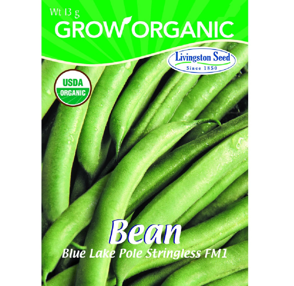 Livingston Seed Y7020 Bean Blue Lake Pole Plantation Vegetable, 13g