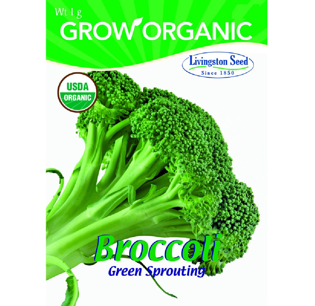 Livingston Seed Y7035 Broccoli Green Sprouting Plantation Vegetable, 1g