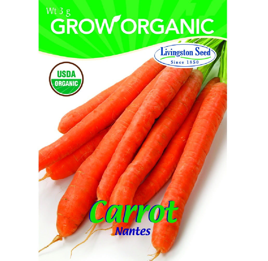 Livingston Seed Y7050 Carrot Nantes Plantation Vegetable, 3g