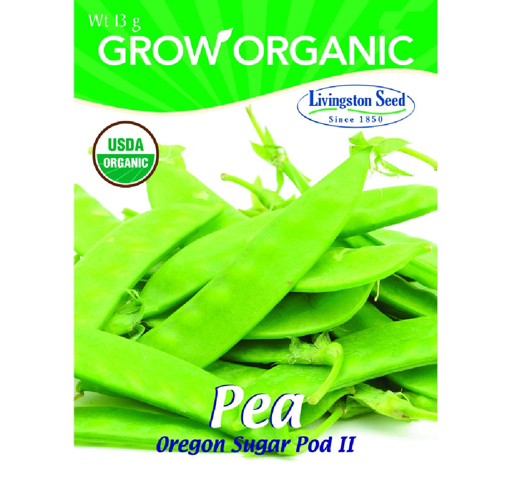 Livingston Seed Y7110 Pea Oregon Sugar Pod II Plantation Products Vegetable, 13g