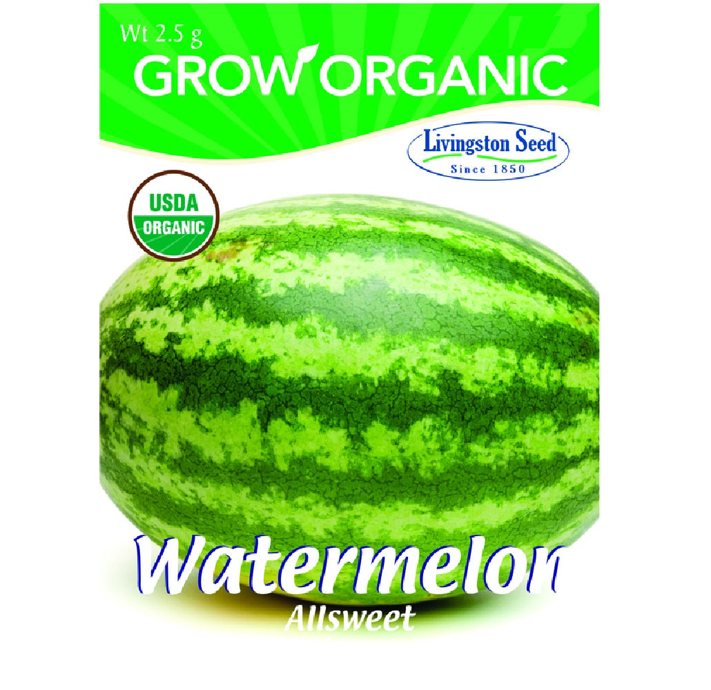 Livingston Seed Y7180 Watermelon Allsweet Plantation Vegetable, 2.5g