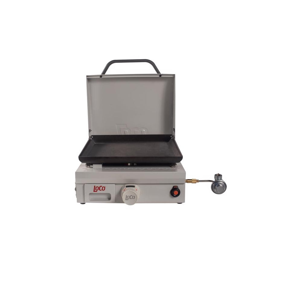 LoCo Cookers LCG1STTC16 Outdoor Griddle with Hood, Silver